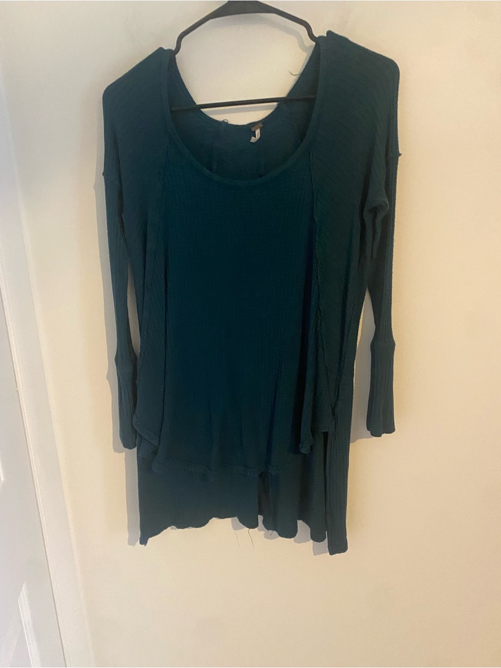 Free People Waffle Knit Long Sleeve